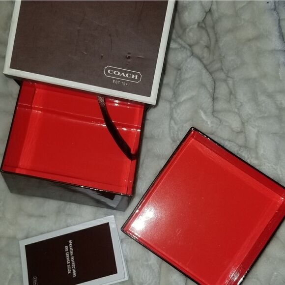 Authentic COACH brown Jewelry Watch Empty box - Picture 4 of 8